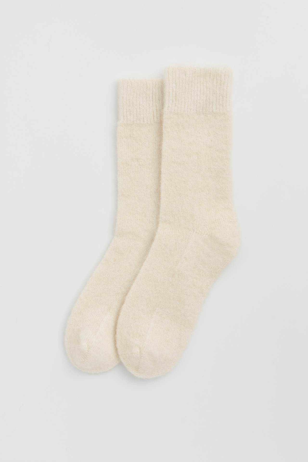 Clotted Cream Ultra Soft Alpaca Bed Socks