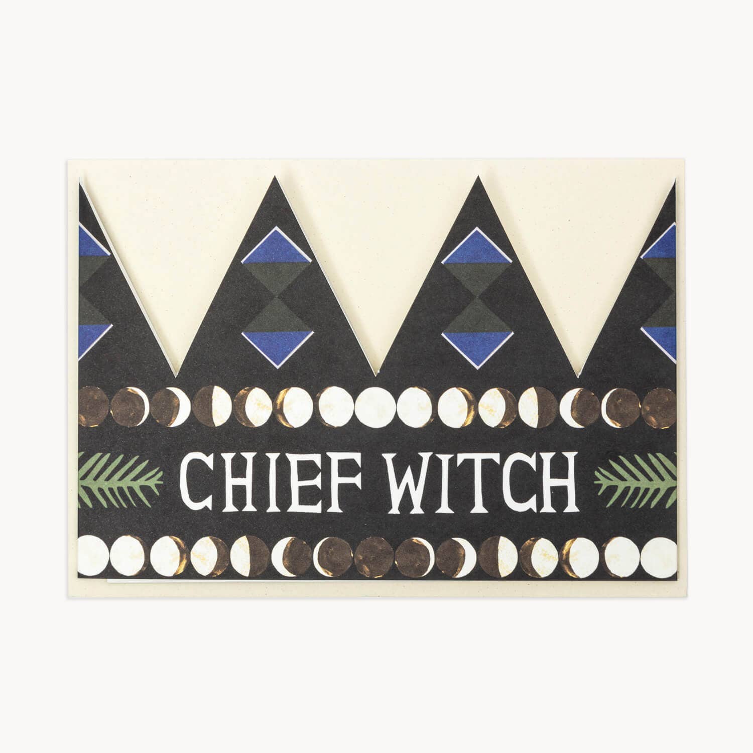 Chief Witch Party Hat / Greetings Card