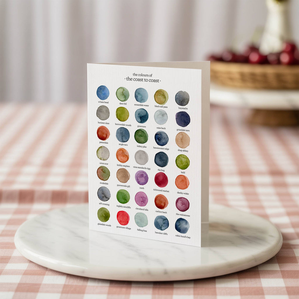 The Colours of The Coast to Coast Card