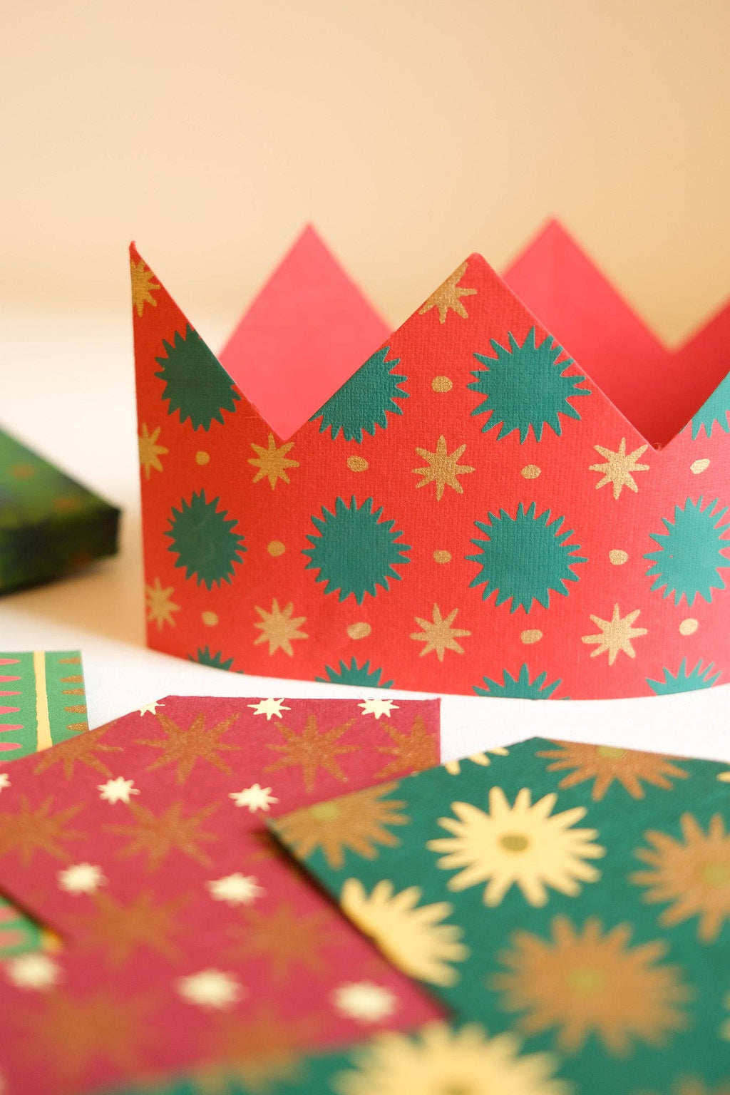 Festive Paper Crowns Box Of 6