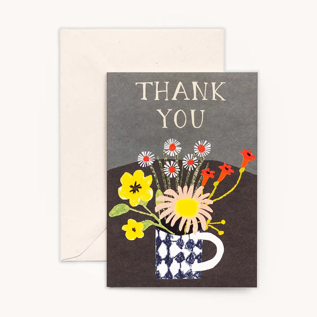 Flower Mug Thank You Card