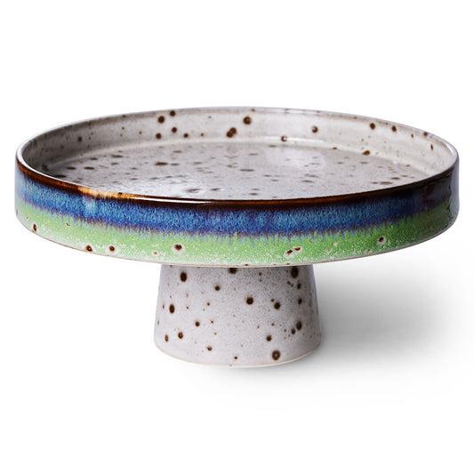 HKliving 70s Ceramic Footed Bowl - Comet