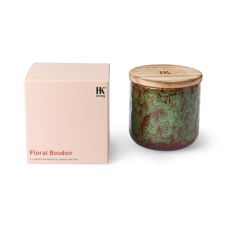 HKliving Ceramic Candle - Floral Boudoir
