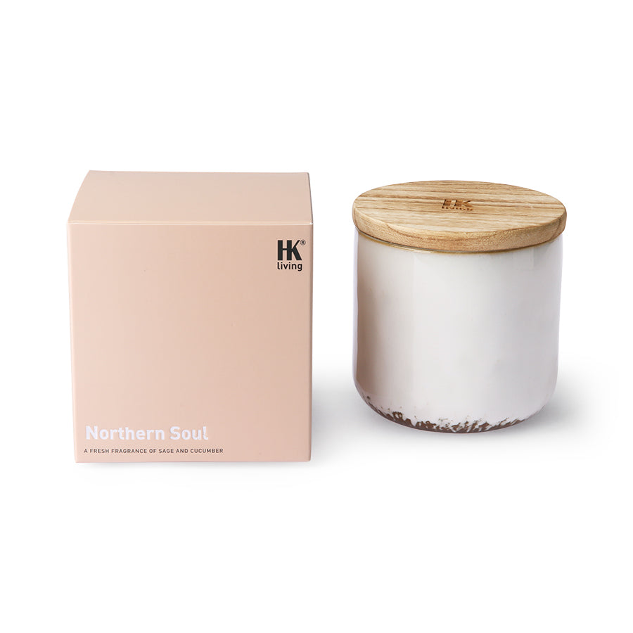 HKliving Ceramic Candle - Northern Soul