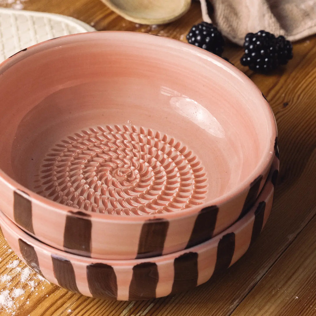 Large Ceramic Grater Bowl