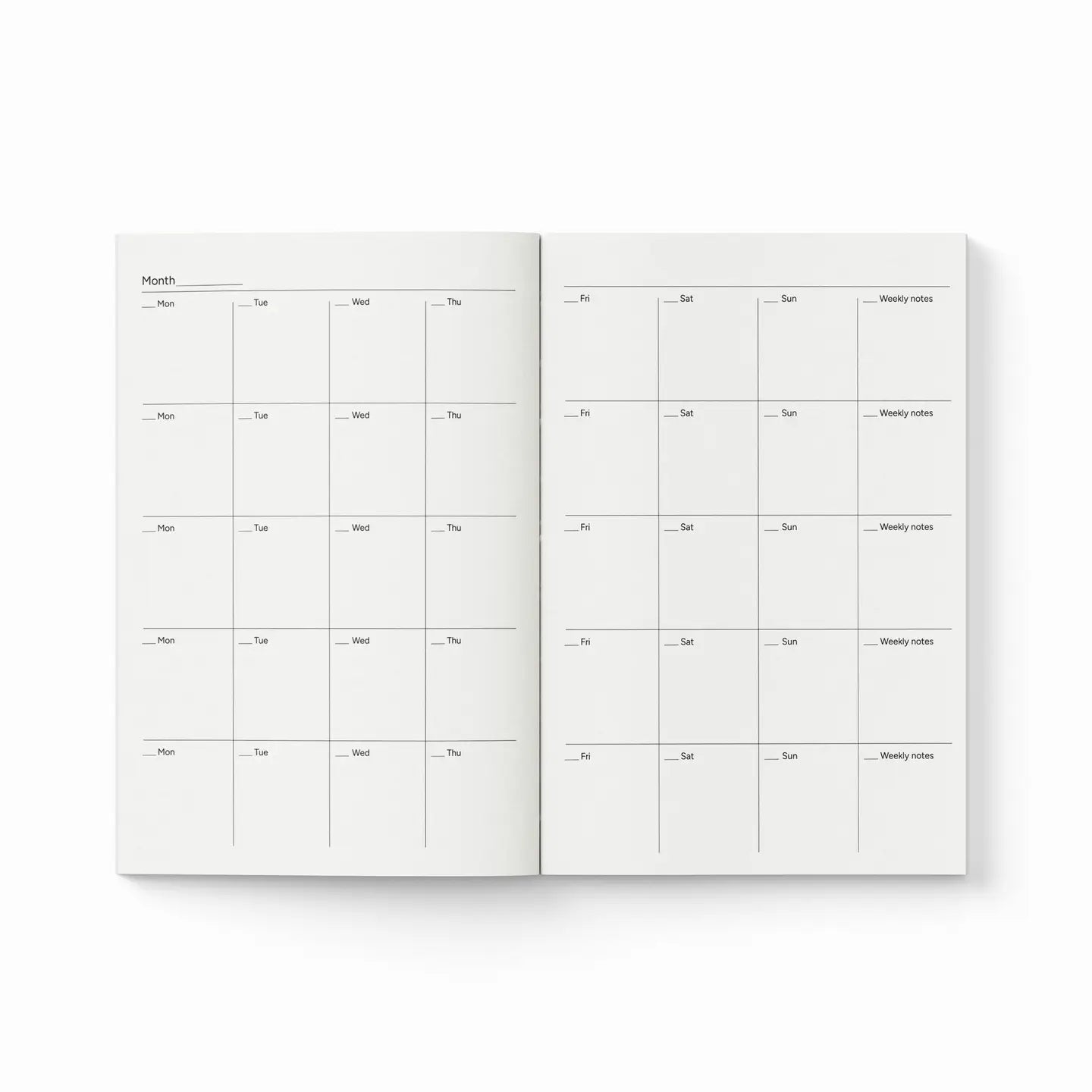 Undated A6 Pocket Diary