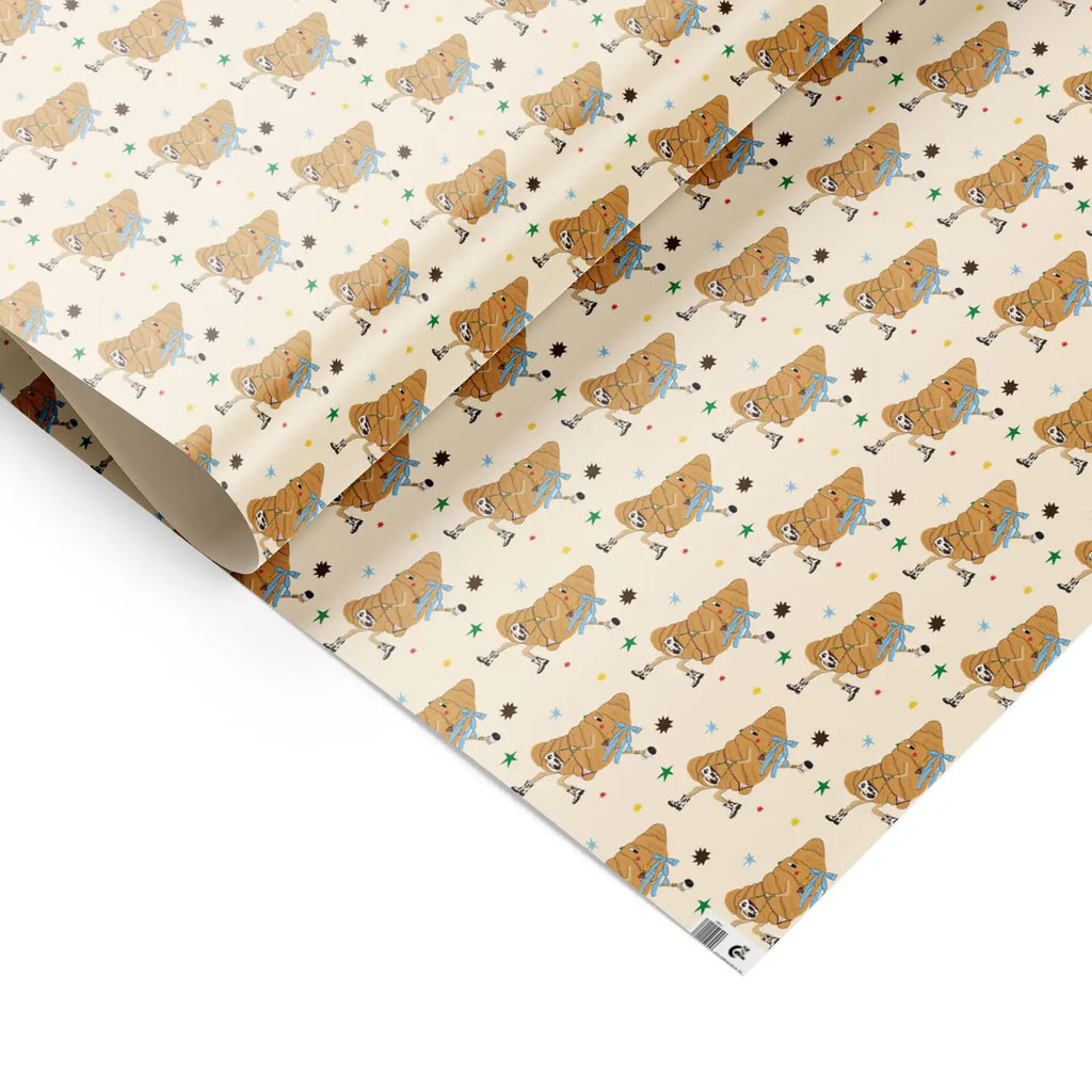 Croissant In Boots Wrapping Paper