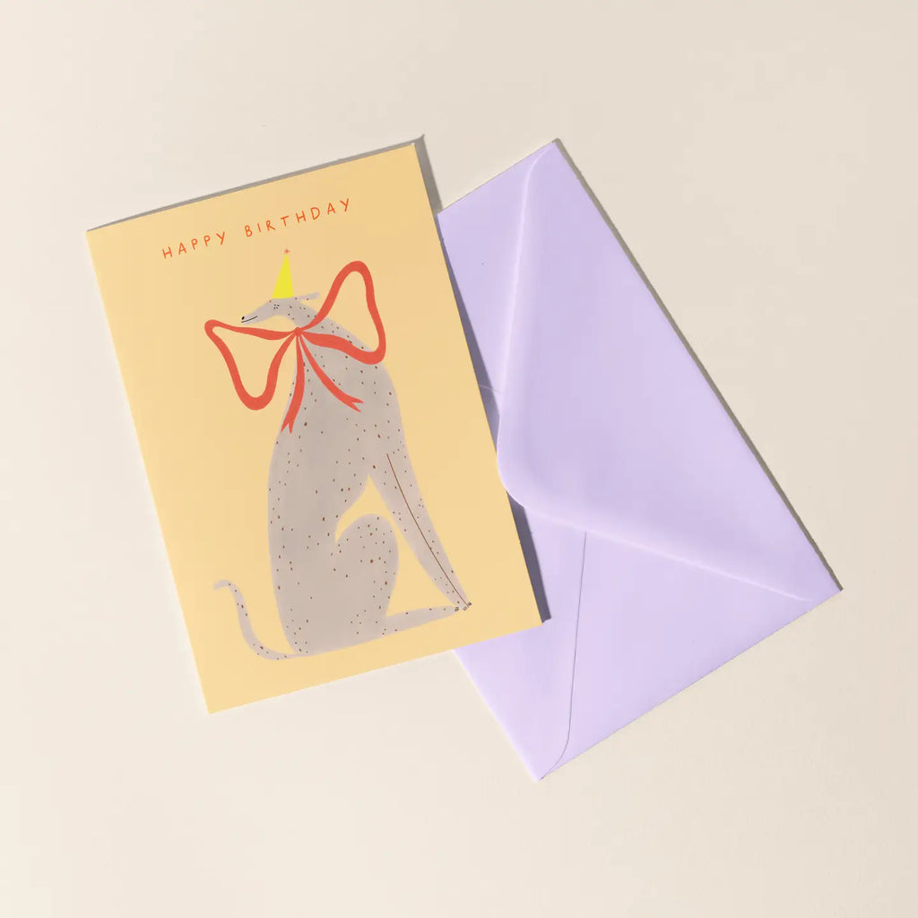Whippet Birthday Card