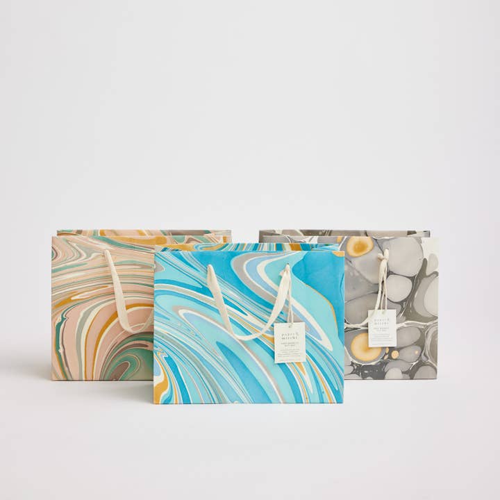 Luxe Hand Marbled Gift Bags