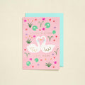 Love Birds Swan Card