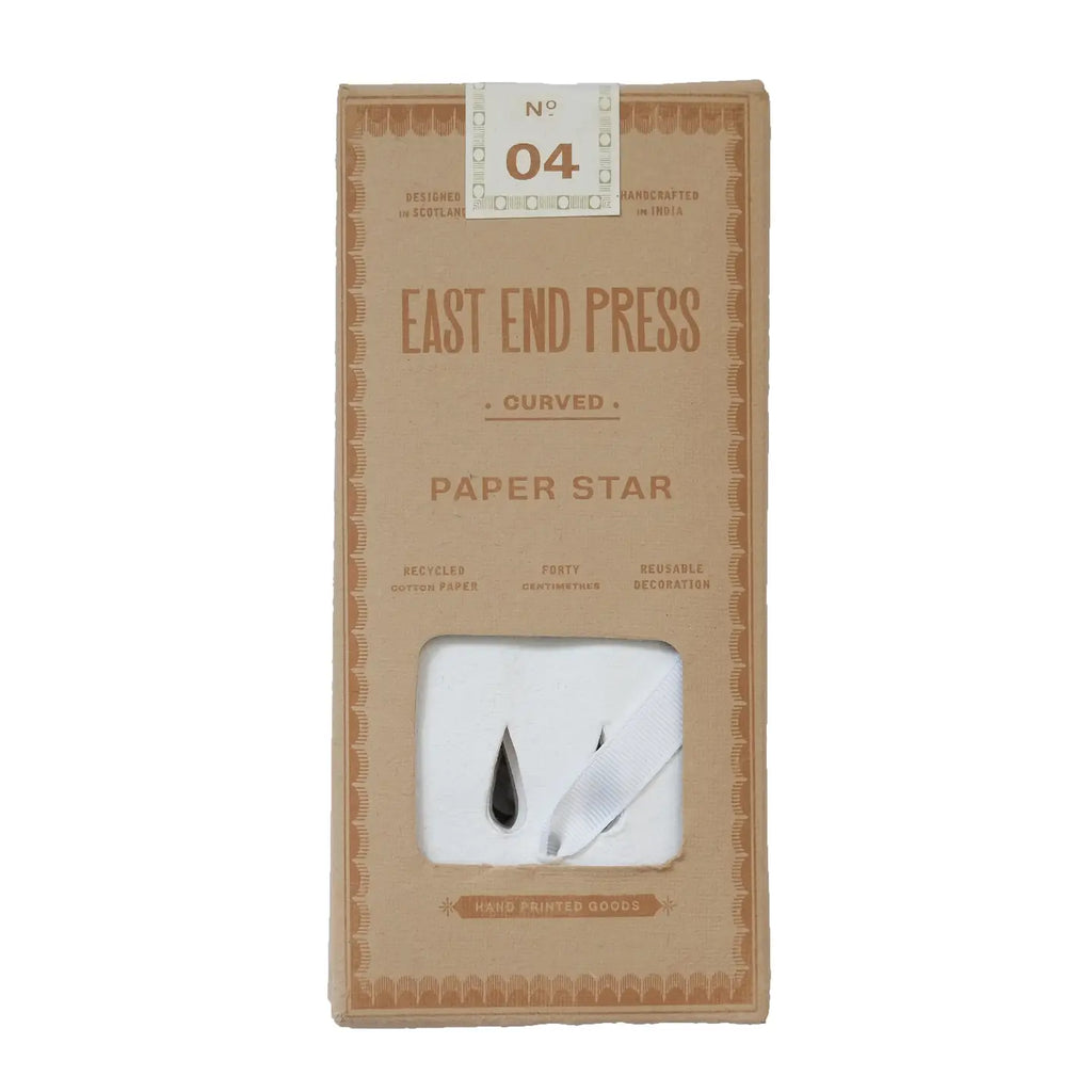 Traditional White Star Paper Decorations