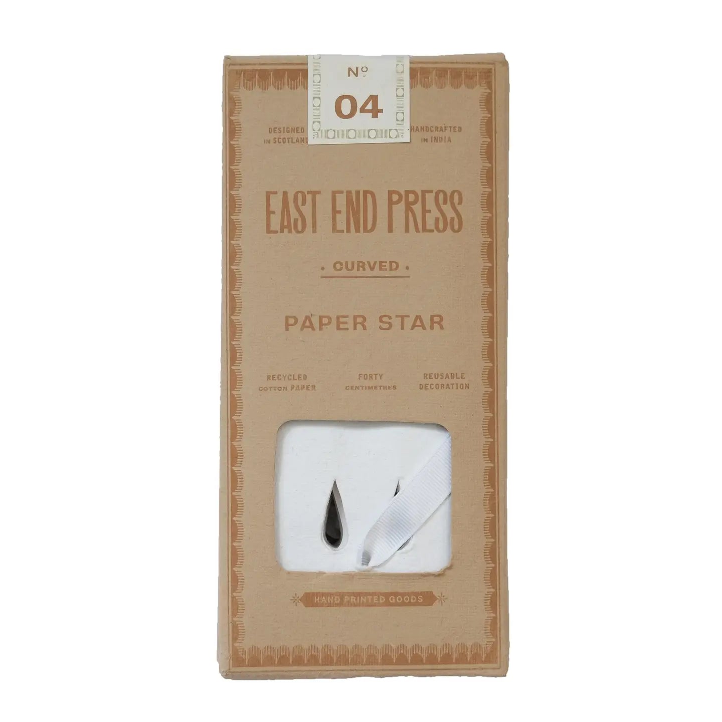 Traditional White Star Paper Decorations