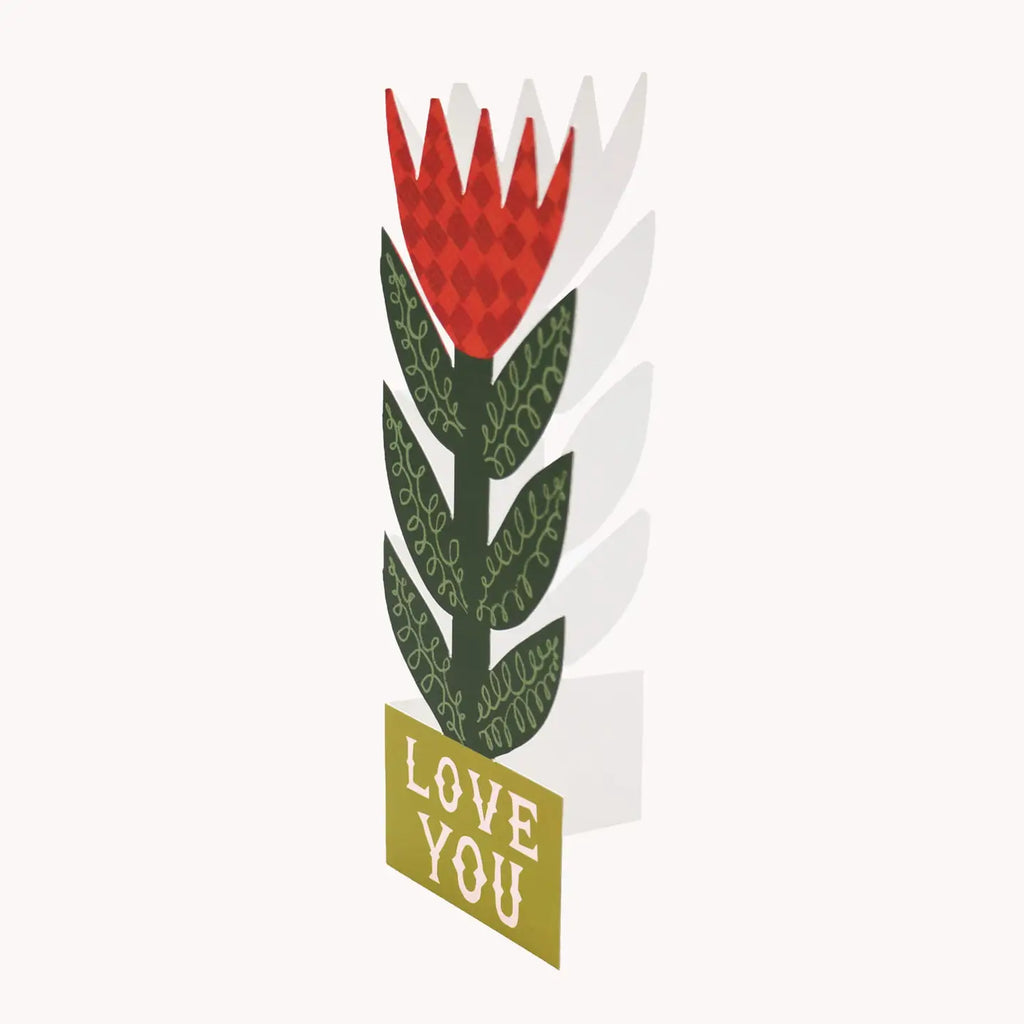 Love You Flower Card