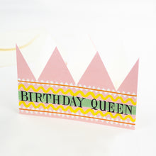 Birthday Queen Party Hat / Greetings Card