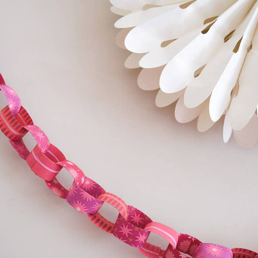 Pink & Red Paper Chain