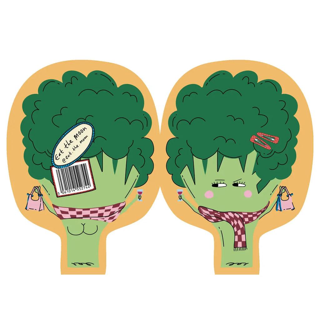 Hey Broccoli Die Cut Greetings Card