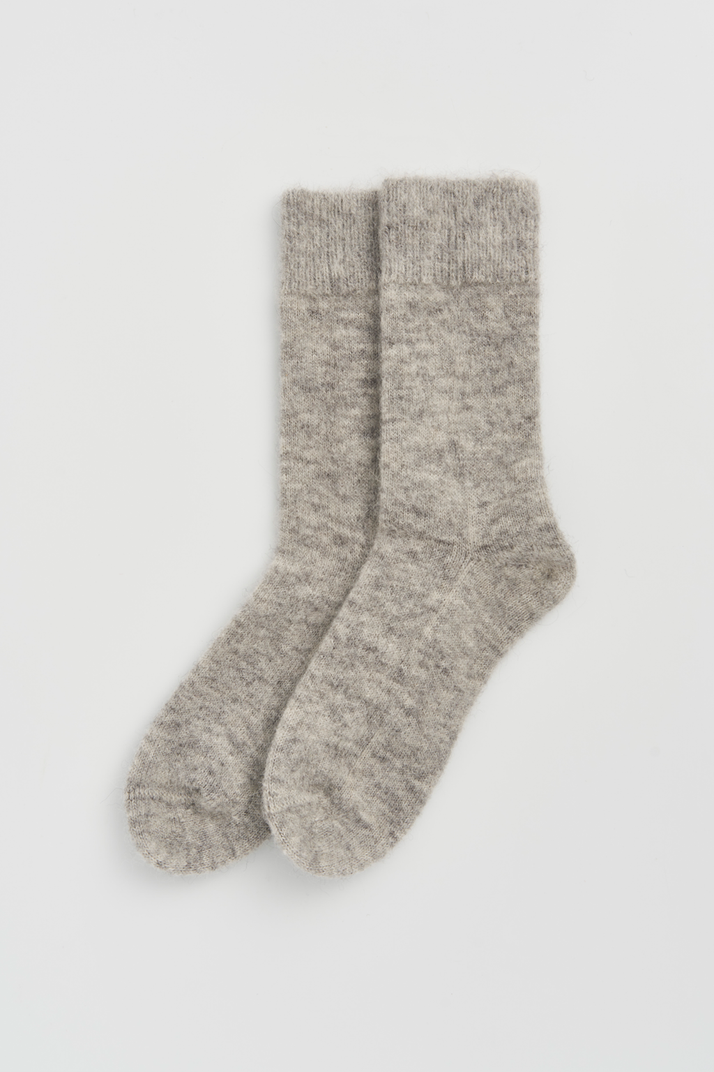 Ultra Soft Alpaca Bed Socks - Correct Mid Grey