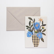 Chequer Vase Card