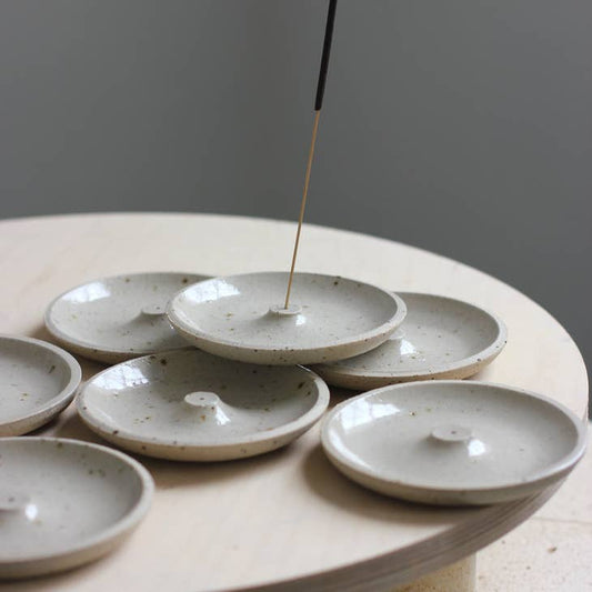 Speckled Stoneware Incense Holder