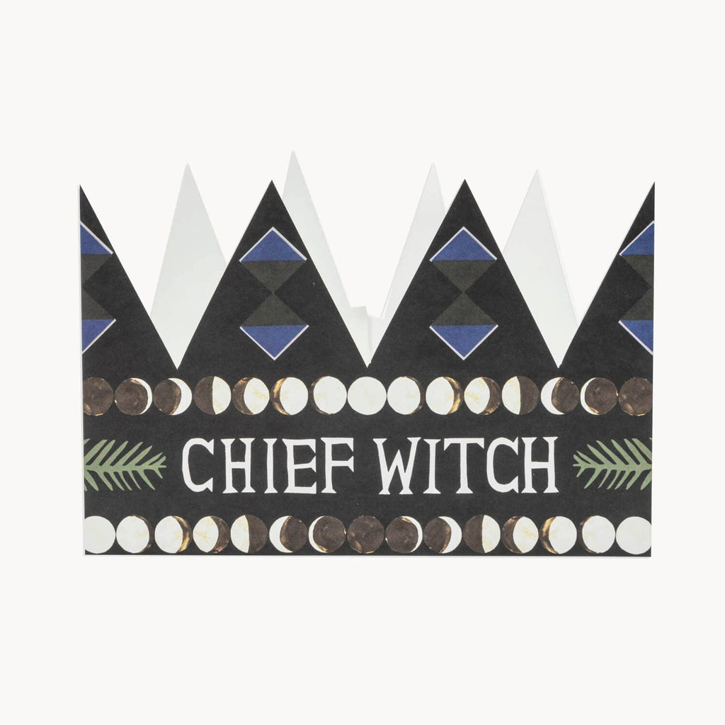 Chief Witch Party Hat / Greetings Card