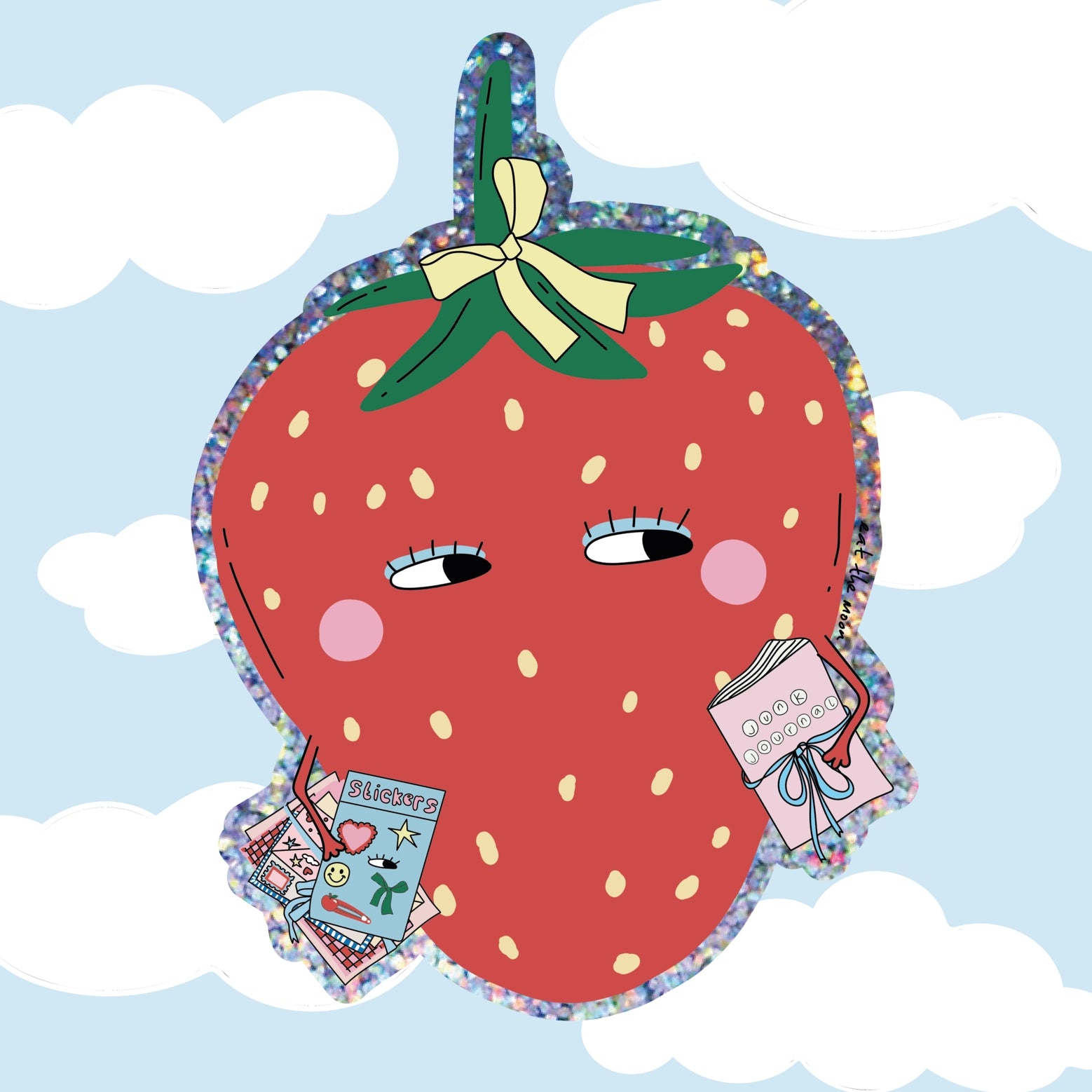 Eat The Moon Individual Stickers