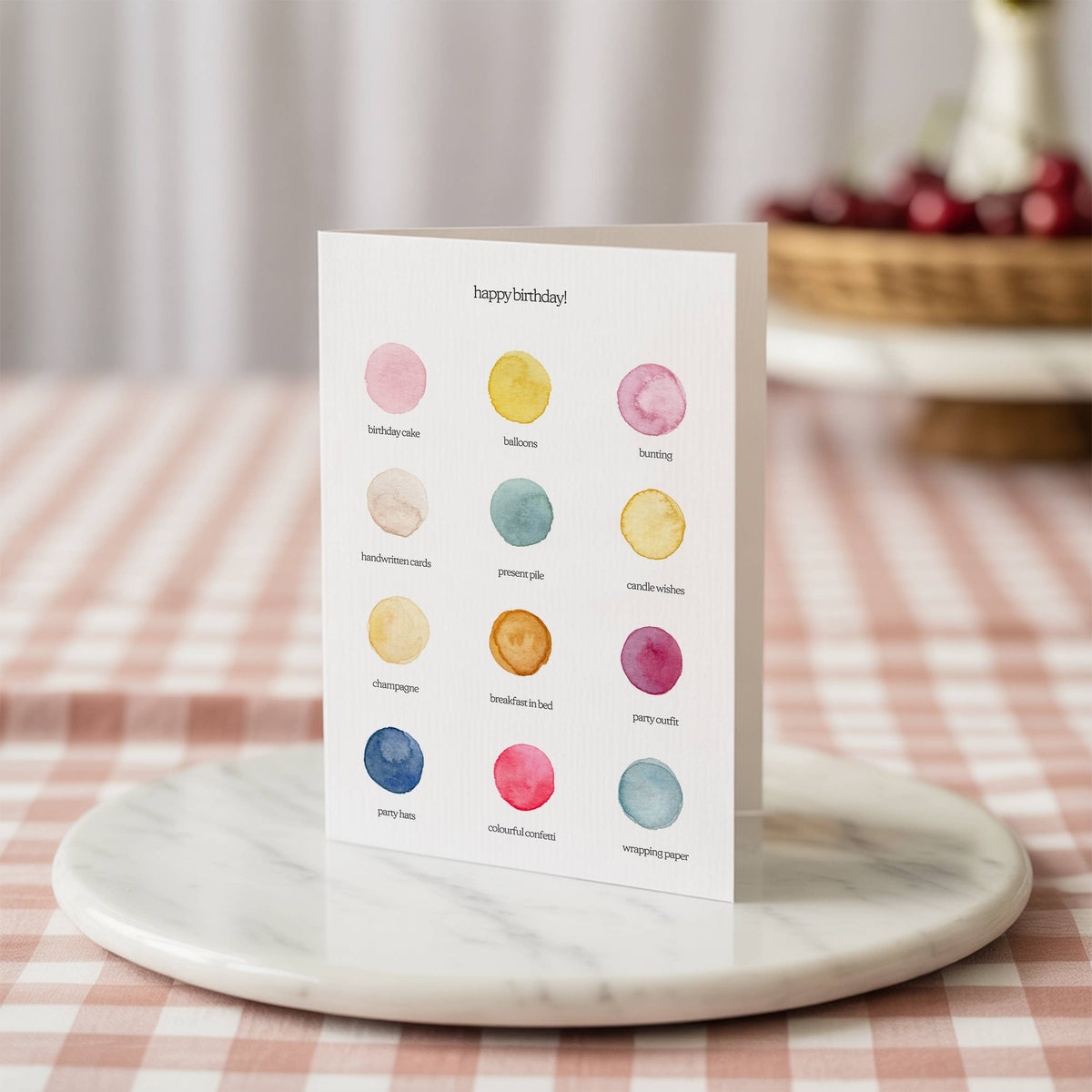 Birthday Colour Palette Card