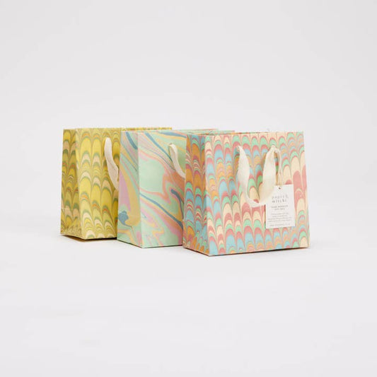 Hand Marbled Gift Bags - Bouquet
