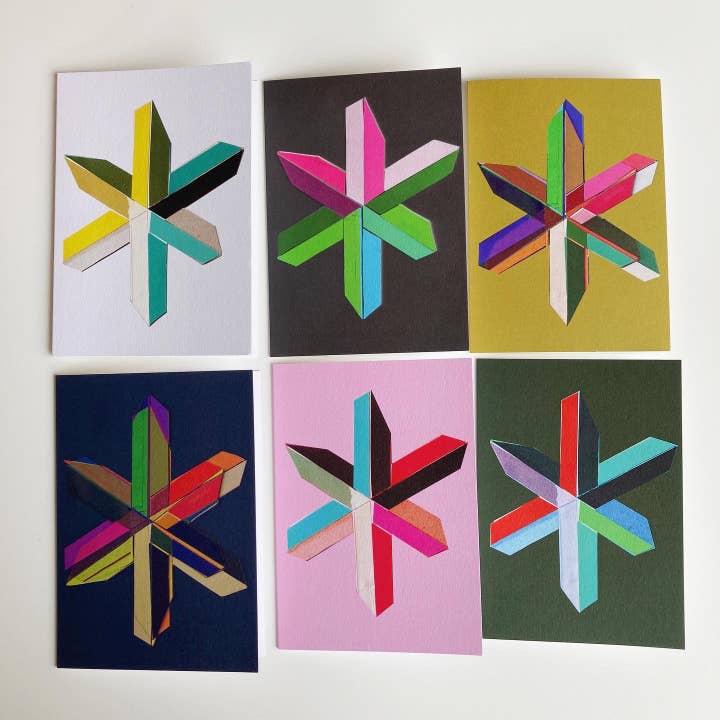 Brutalist Star 10 Notecard