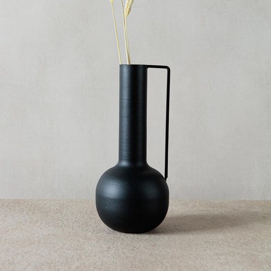 Mona Metal Vase - Black