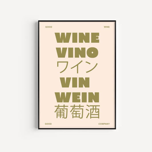 Wine Print - Olive