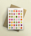 The Colours of The Allotment Greetings Card