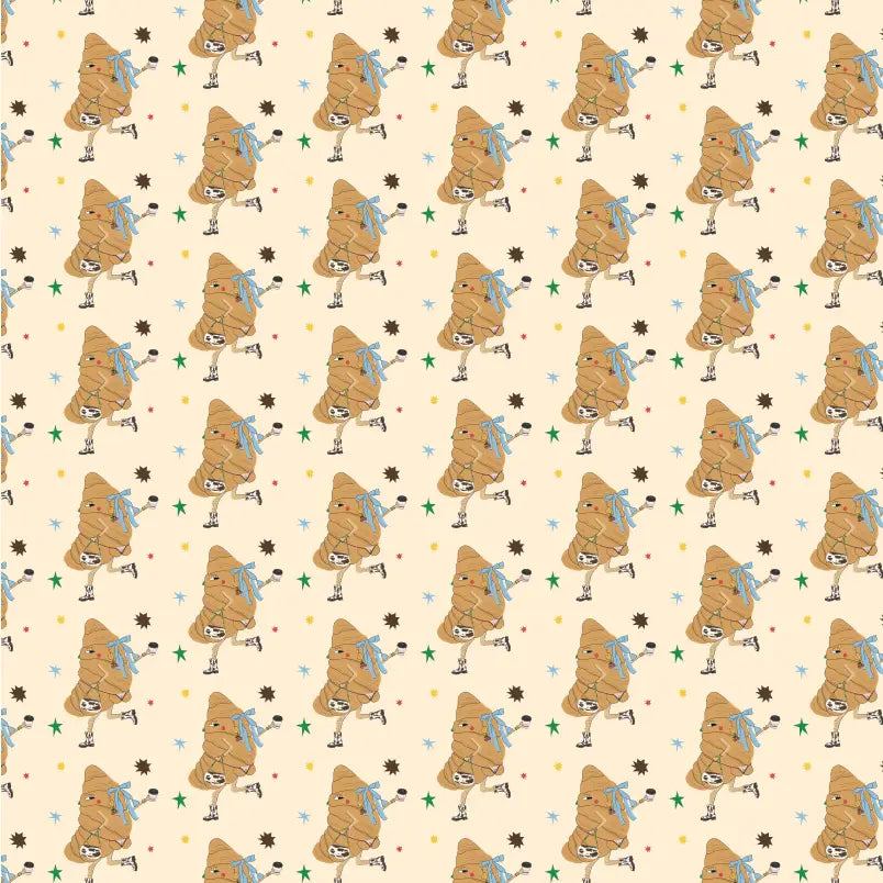 Croissant In Boots Wrapping Paper