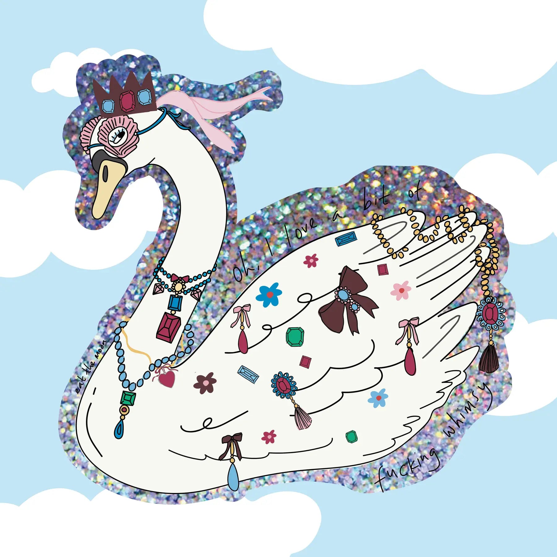 Eat The Moon Individual Stickers