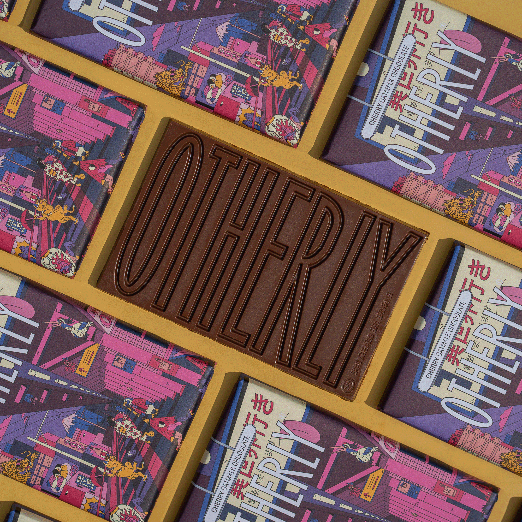 Cherry Cake Oat Milk Chocolate Bar (Vegan)