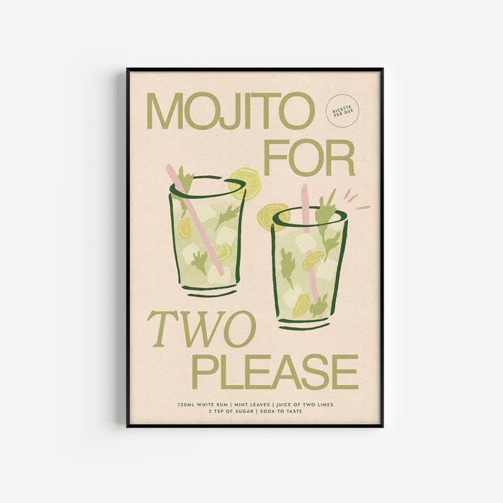 Mojito Print - Sage