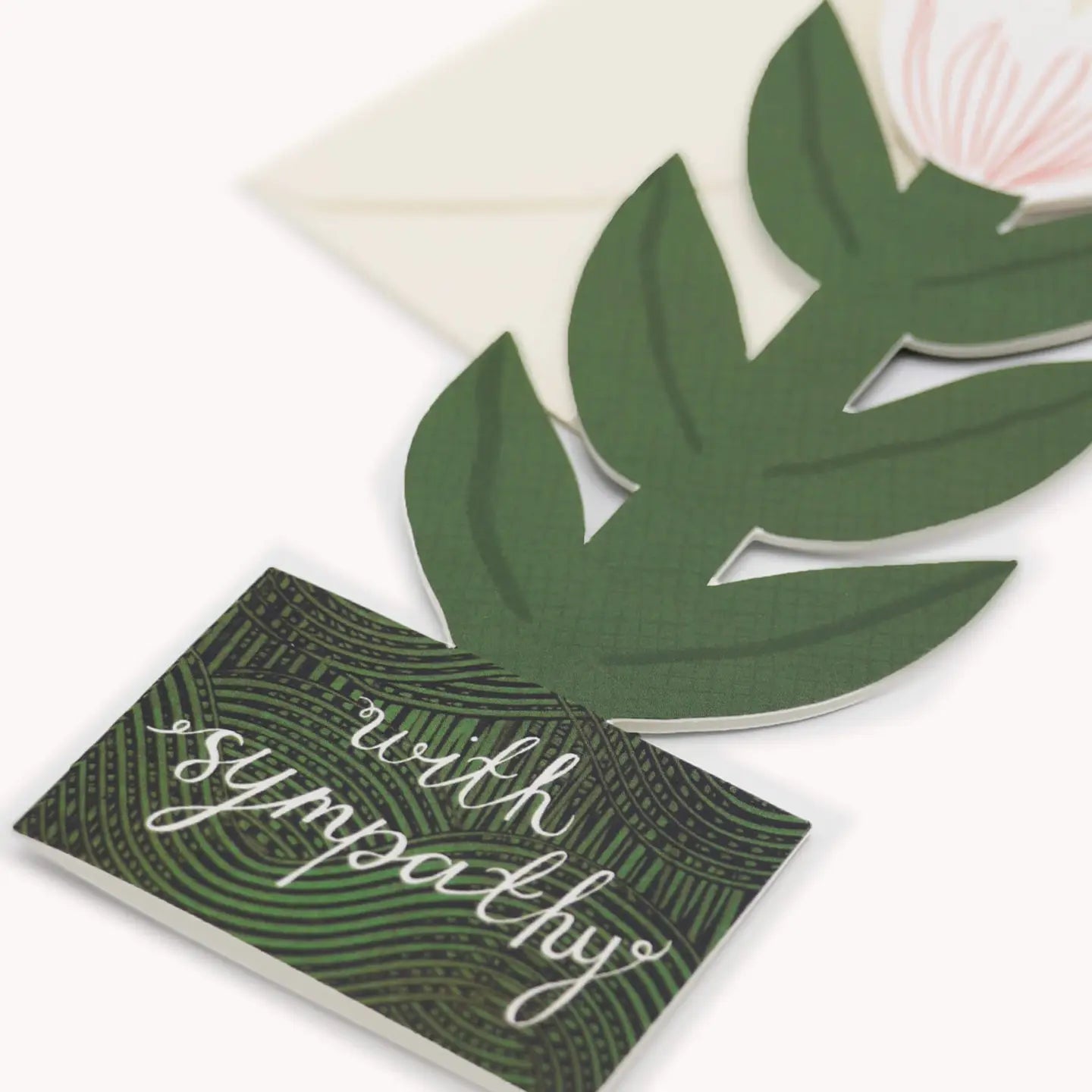 With Sympathy White Lily Card