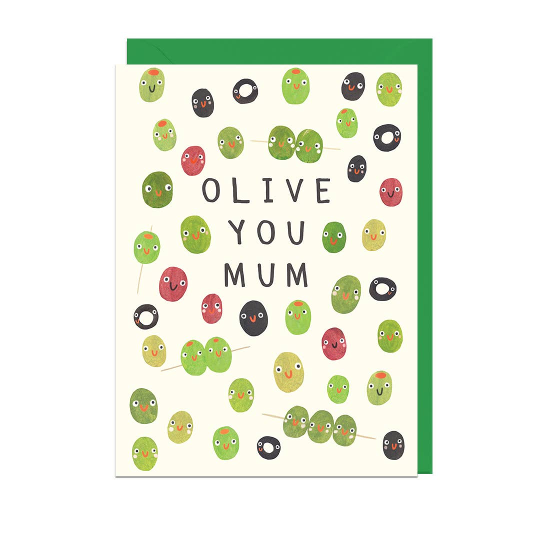 Olive You Mum Card