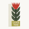 Love You Flower Card