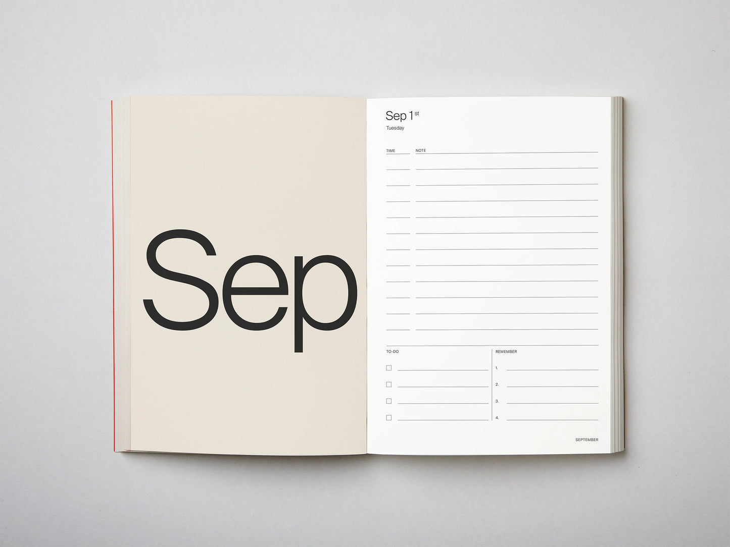 Brown A5 Lay Flat 2026 Planner