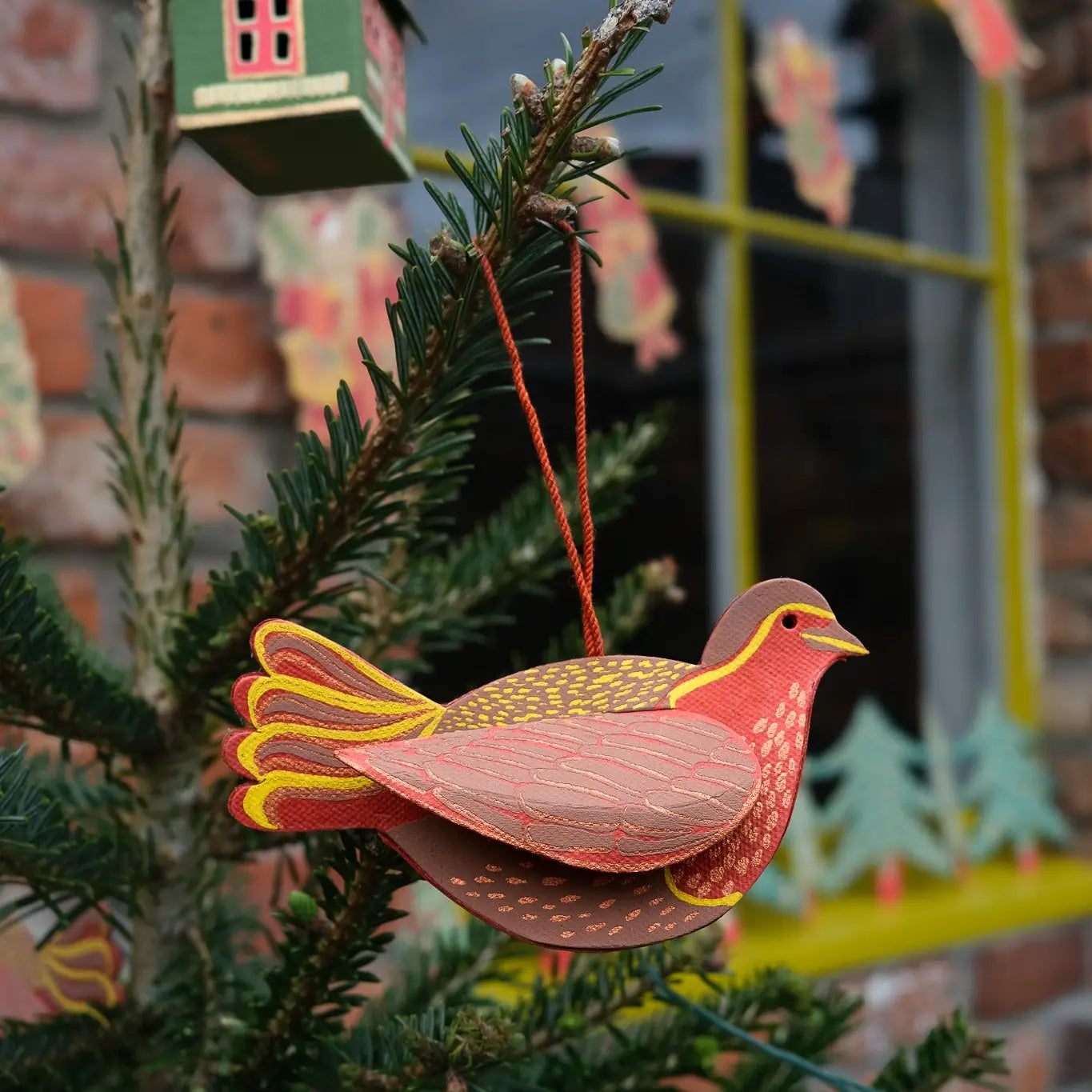 Robin Screen-Printed Decoration