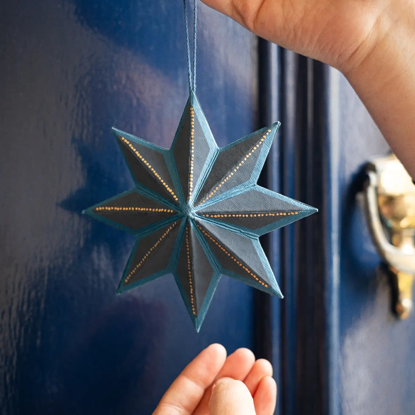 Midnight Star Screen-Printed Decoration