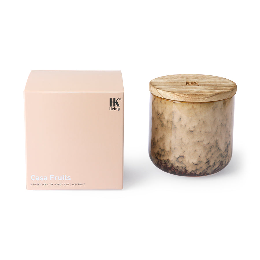 HKliving Ceramic Candle - Casa Fruits