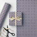 Blue & Burgundy Tile Gift Wrap