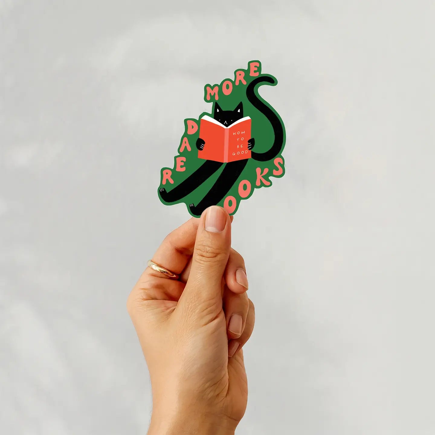 Little Black Cat Vinyl Sticker