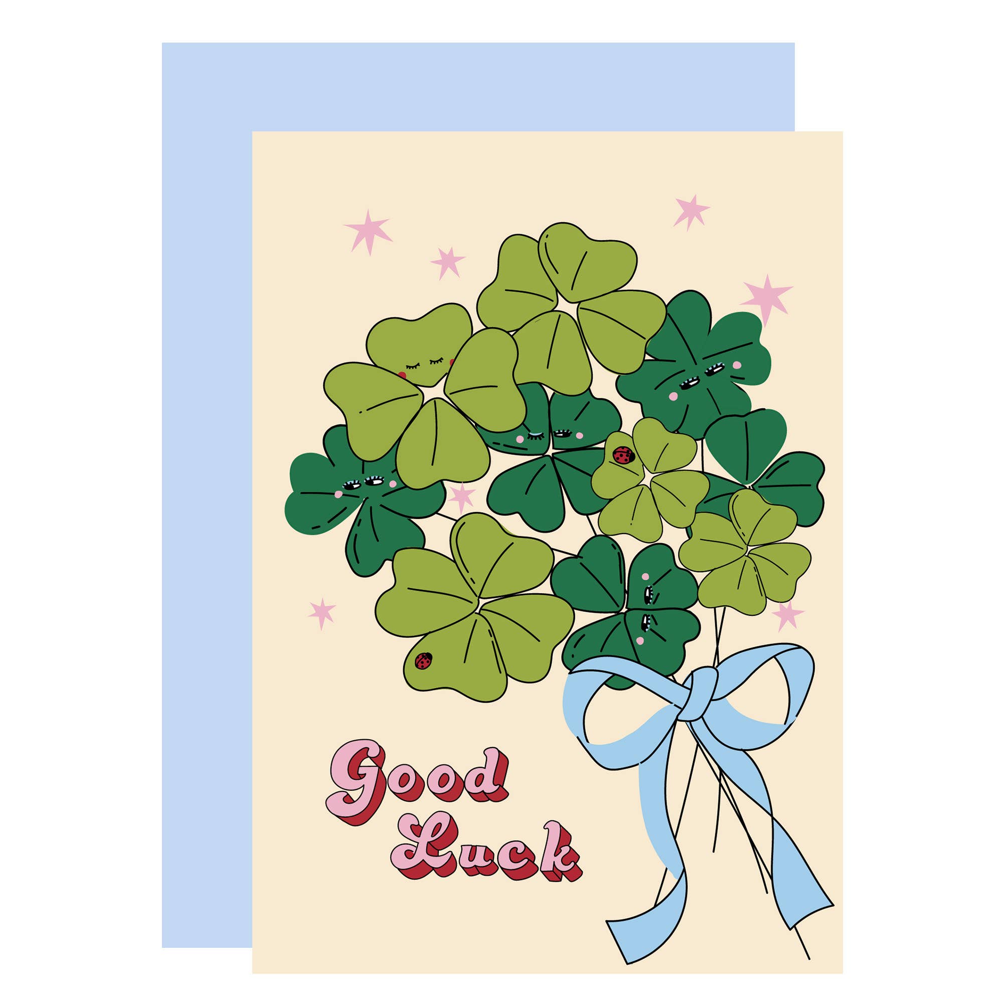 Good Luck Clover Card