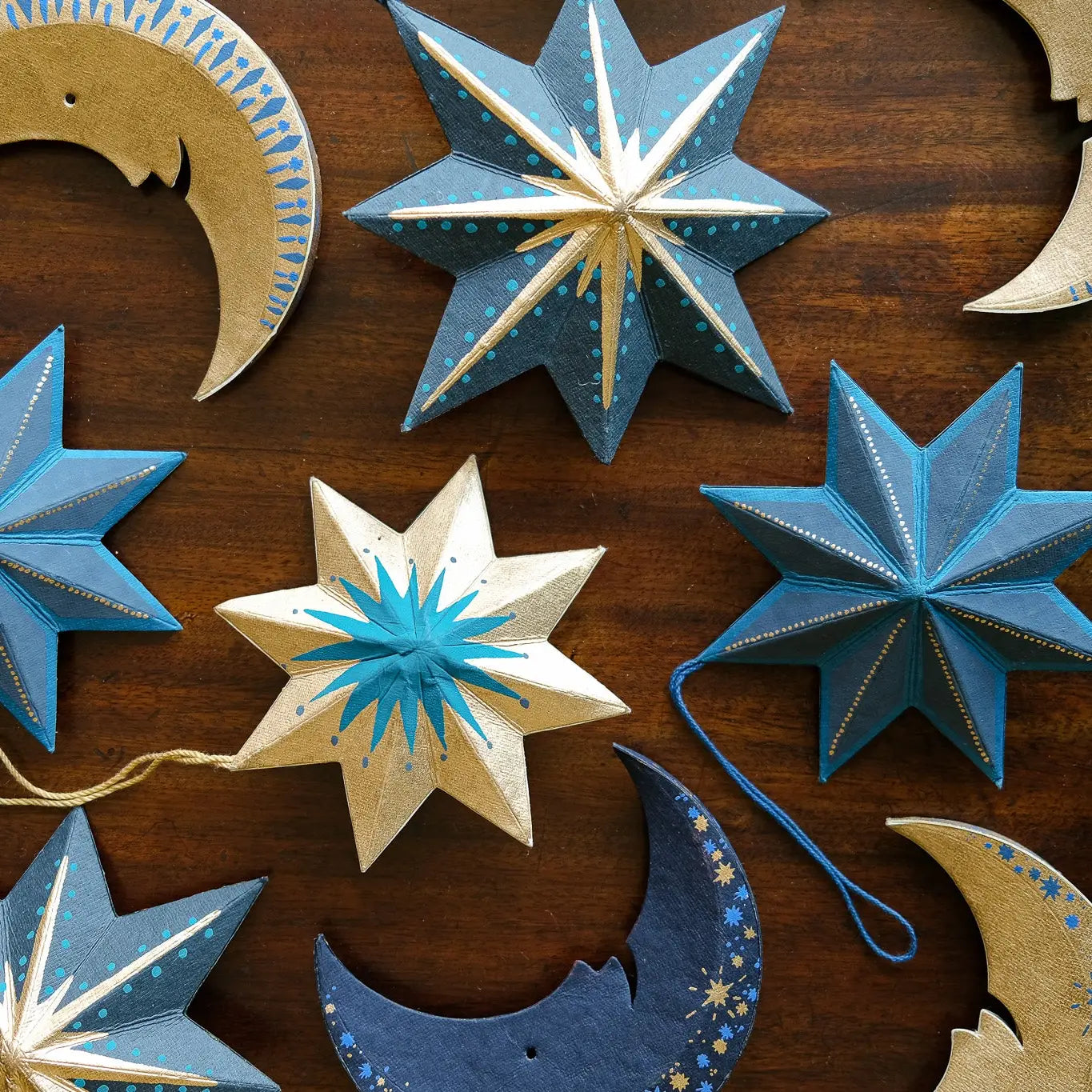 Midnight Star Screen-Printed Decoration