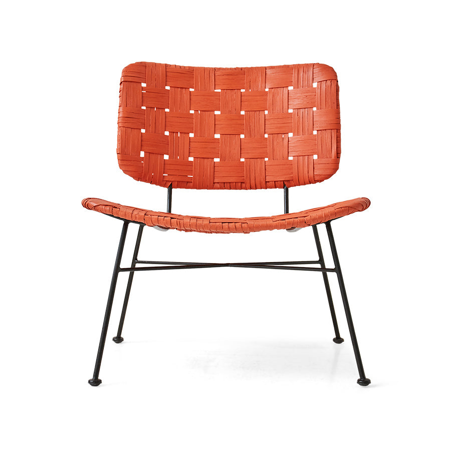 Rattan Lounge Chair - Cherry