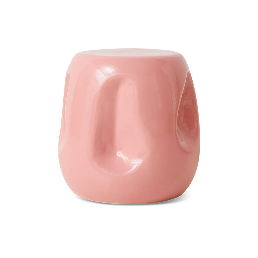 HKLIVING Currents Ceramic Side Table - Coral