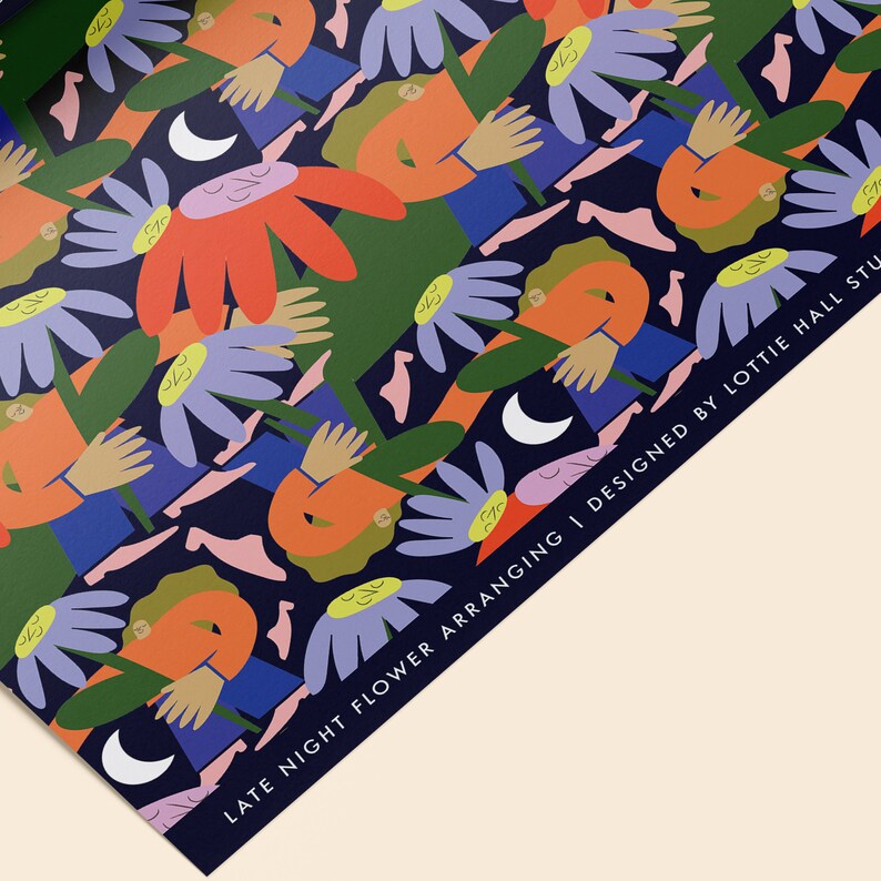 Late Night Flower Arranging Gift Wrap