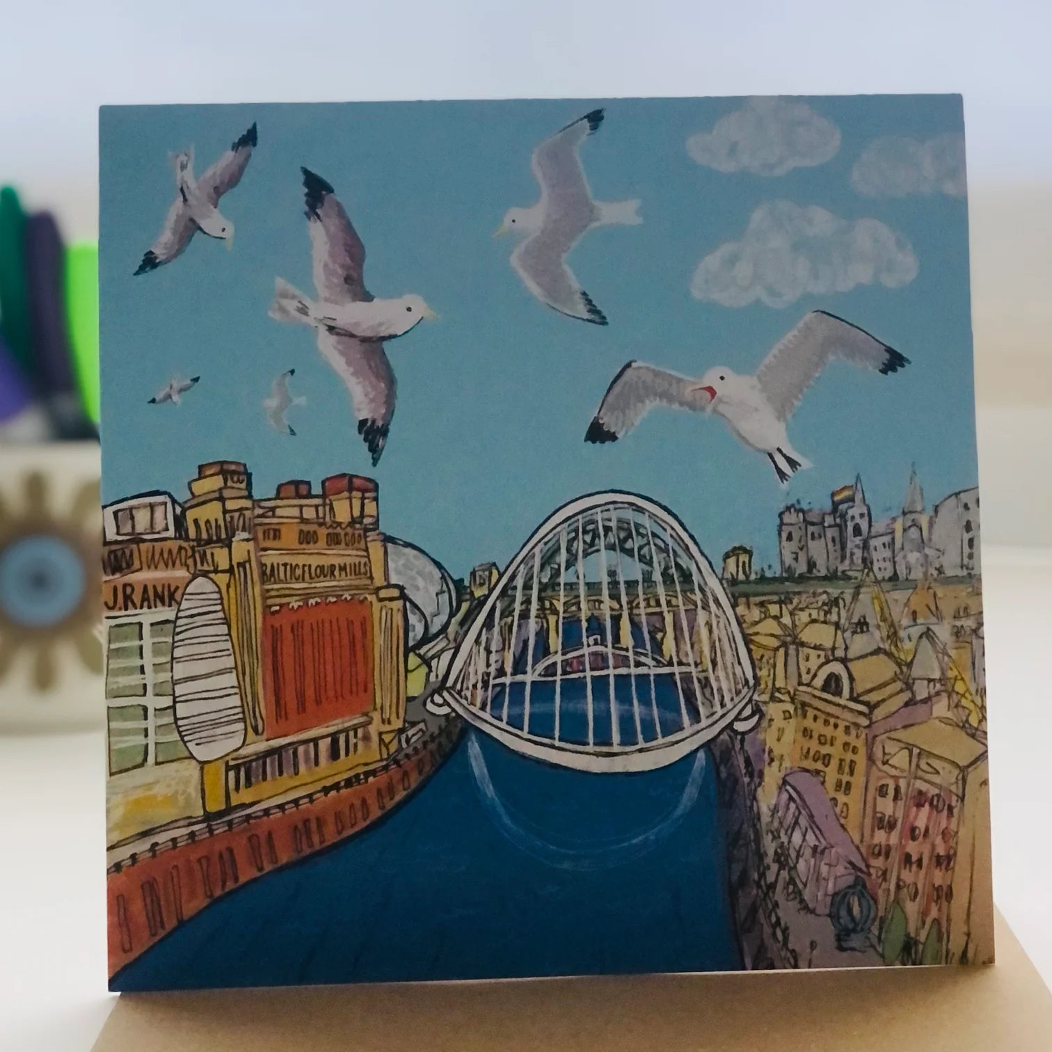Kittywakes Newcastle Quayside Card